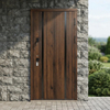 Anti-Theft Steel Security Door Decorative Russia Steel Front and MDF Back Security Door