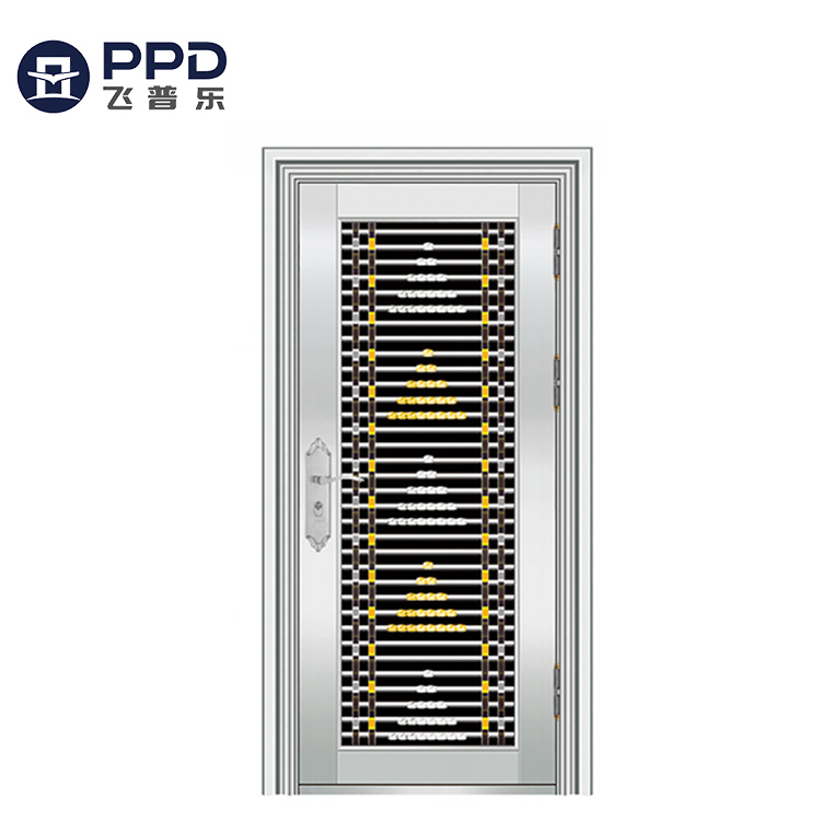  FPL-S5007 Reliable Quality Front Entry Design Stainless Steel Security Doors