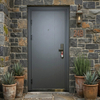 Wholesale Simple Design Entry Main Door Cheap Steel Door for House
