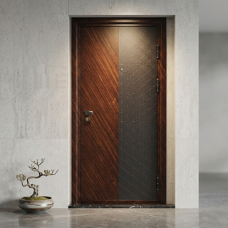 Hot Sale Double Color Exterior Steel Security Door for Apartment