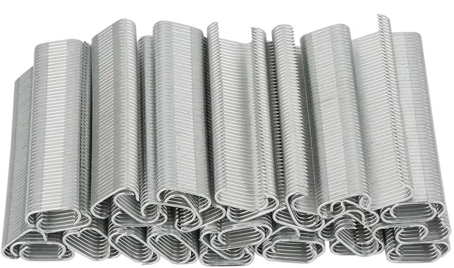 SR8 Sharp and Blunt Hog Rings SR8 galvaniserede skarpe og stumpe spidssvineringe
