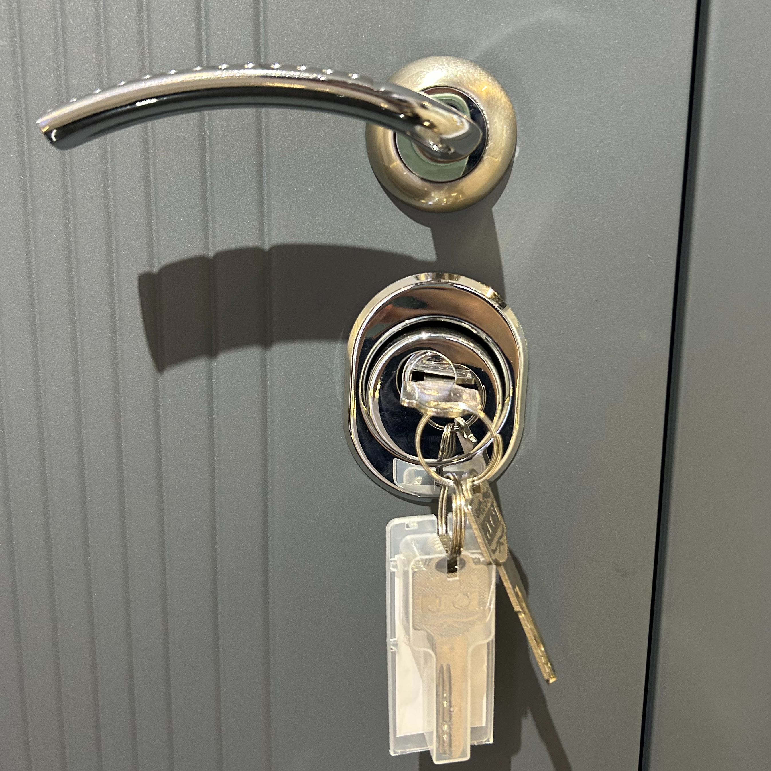 Steel Entry Door with Wood Finish Secure Single Front Russia Door