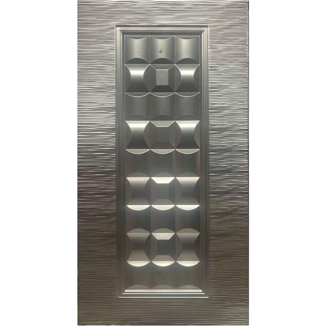 Customized Embossed Steel Door Skin Modern Minimalist Style for Entry Doors