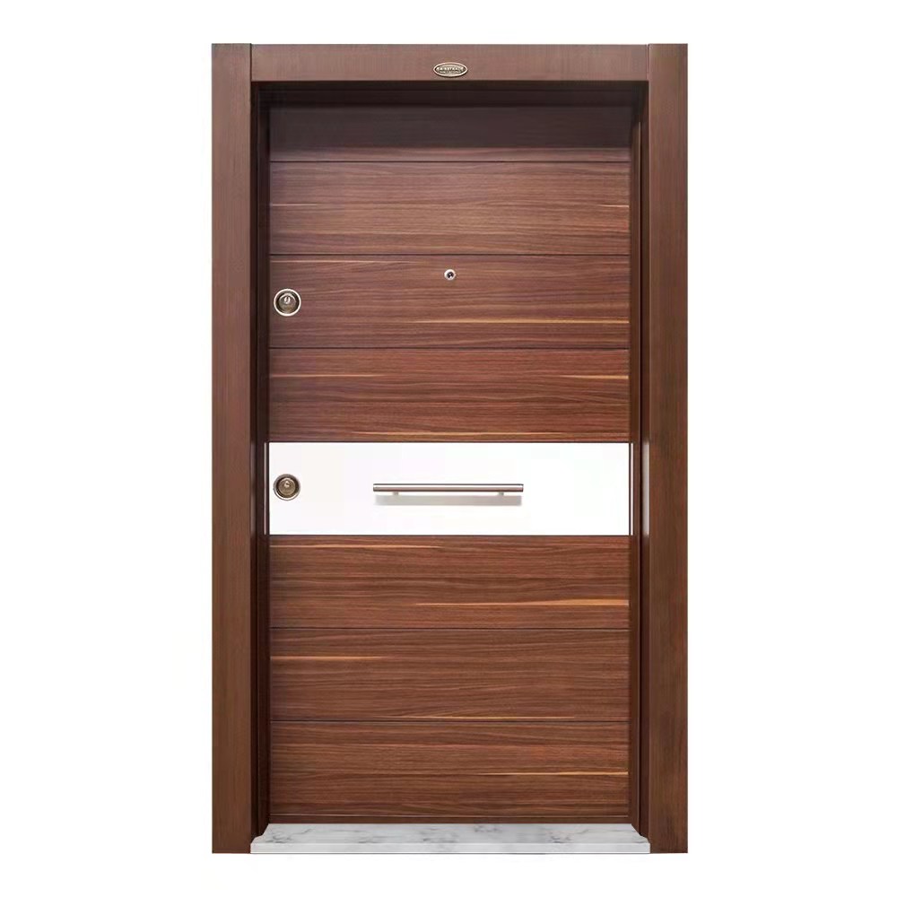China Supplier Luxury Steel Iron Metal Homes Exterior Panel Entry/ Entrance Security Steel Turkey Door