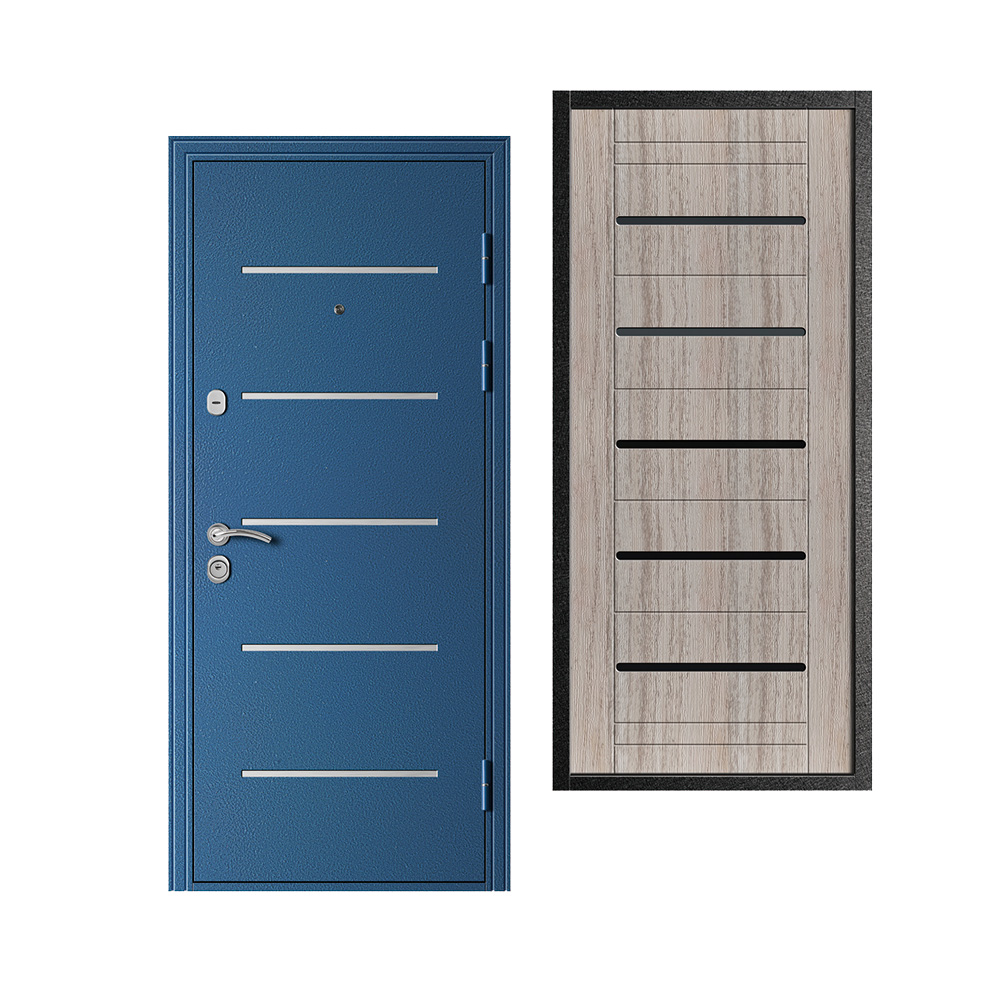Professional Russia Steel Security Door Heavy Duty Main Entrance