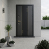 Single Leaf Russia Exterior Steel Door Main Gate Security Entrance Door Designs