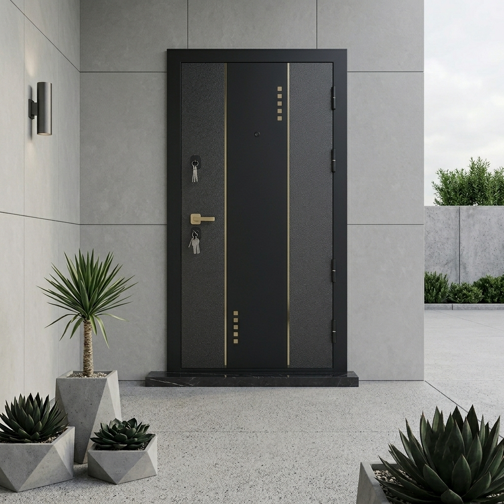 Single Leaf Russia Exterior Steel Door Main Gate Security Entrance Door Designs