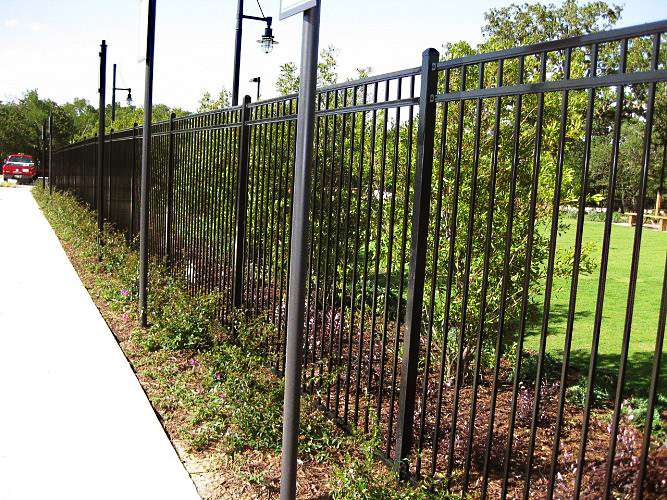 Flat Top Iron Fence