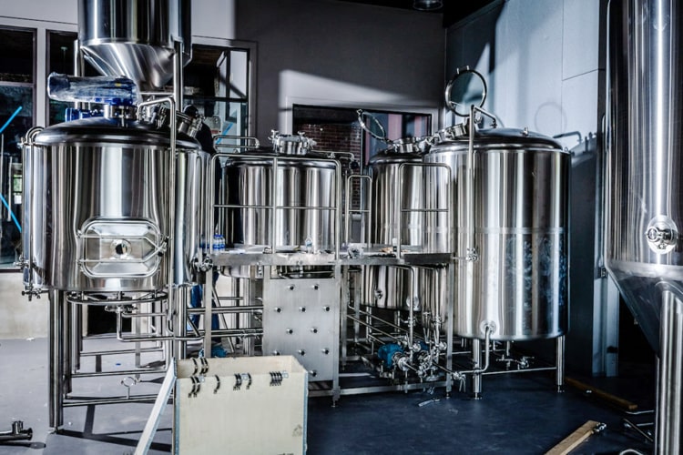 1000l brewery equipment 3-vessel beer brewhouse