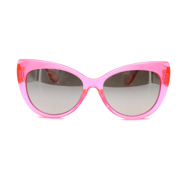 New Fashion Cat Eye Kids Colorful Eyewear UV400 Children Polarized Pink flower Girl Sunglasses