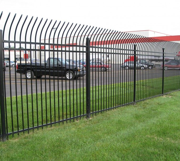 Bent Top Iron Fence