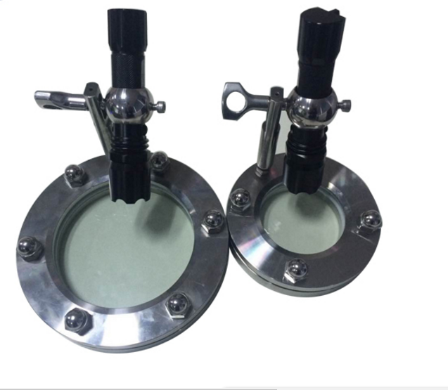 Sanitary Flange Sight Glasses with Light