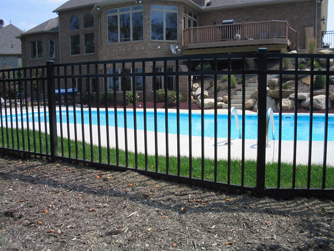 Flat Top Iron Fence
