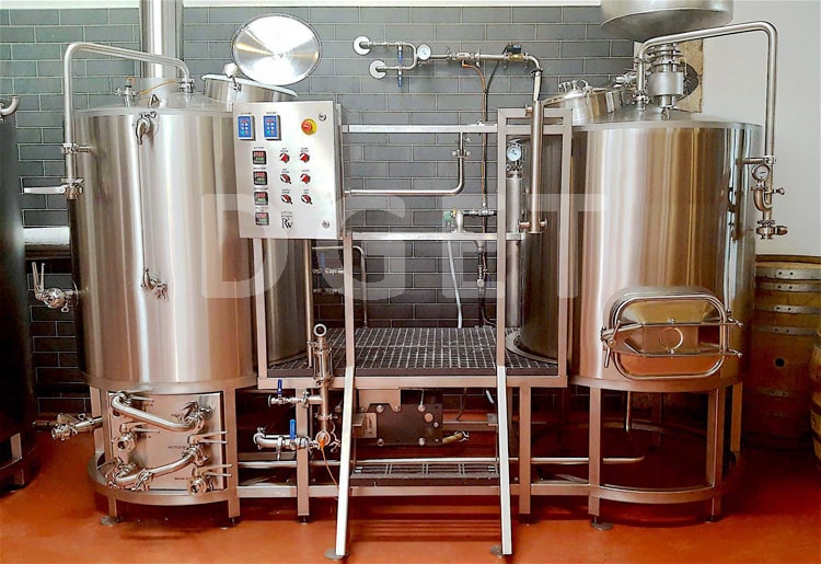 500L 2 vessels stainless steel beer mashing system