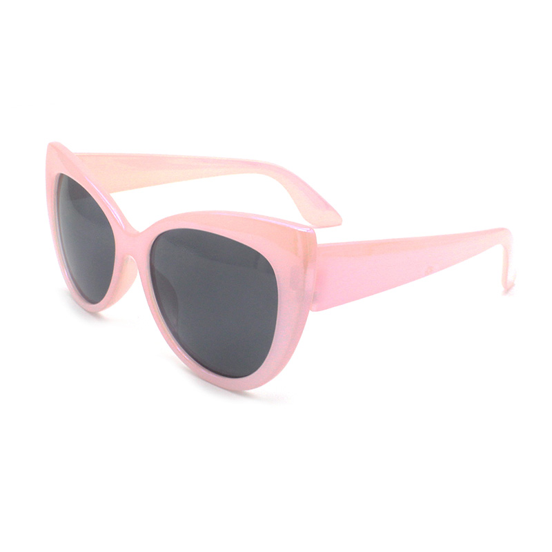 New Fashion Cat Eye Kids Colorful Eyewear UV400 Children Polarized Pink flower Girl Sunglasses