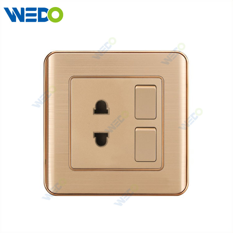 C32 الألومنيوم تصميم جديد مخصص مصنع الكمبيوتر الجدار التبديل ومقبس 2G 2PIN 2G 4Pin المقبس