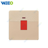 D1 Light Switch Simple Electric, настенный выключатель 45a с неоновым настенным выключателем PC Материал крышка материала с отчетом IEC SASO