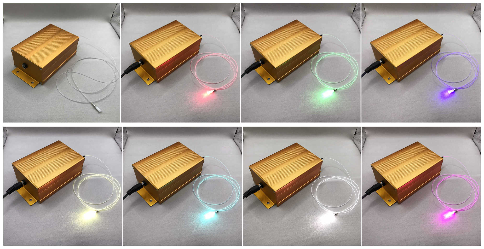 コーニング光拡散ファイバー用 RGB ファイバー結合レーザー モジュール (1)