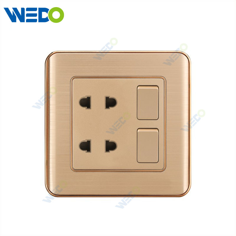 C32 الألومنيوم تصميم جديد مخصص مصنع الكمبيوتر الجدار التبديل ومقبس 2G 2PIN 2G 4Pin المقبس