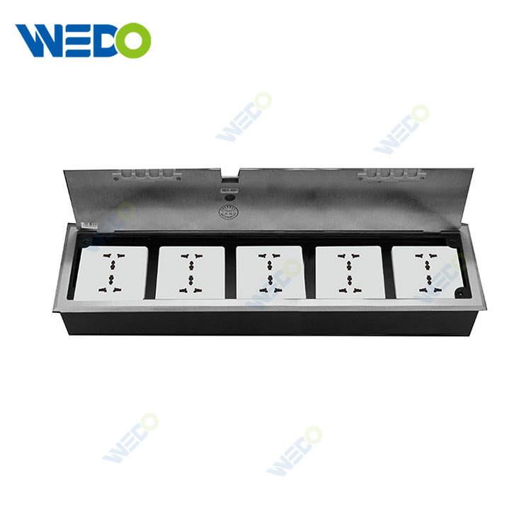 Hot Sale New Style Open-up Style K550 Series 5 Side Plane UK Standards Floor Socket