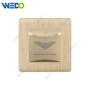 C20 86mm * 86mm Home Switch White / Silver / Silver / Gold Card для получения электрического стенового выключателя электрического стены с сертификатом IEC