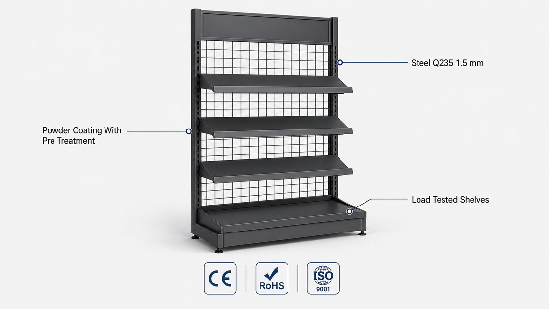 Technical Metal Display Structure Technical Metal Propono Structure