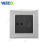 M3 Wenzhou Factory Новый дизайн электрический свет настенный выключатель и розетка IEC60669 2Pin Socket + тел