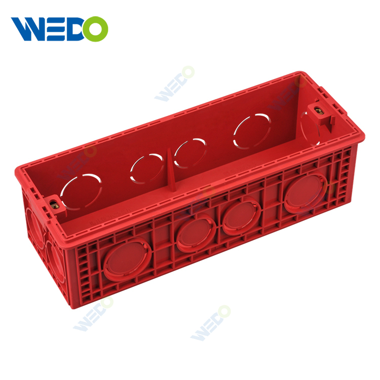 Fireproof Active Red 3*6 Pvc Electrical Double Gang Junction Box Switch Box 