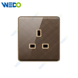 K2-B سلسلة 13A المقبس 250 فولت ضوء الجدار الكهربائي المقبس 86 * 86cm مادة الكمبيوتر مع كروم الإطار المنزل مفاتيح