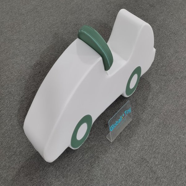 soft-play-car-white-black-seat-toddler-climber-indoor-play-supplier proveedor-de-juegos-interiores-para-bebé-escalador-con-asiento-negro-blanco-soft-play