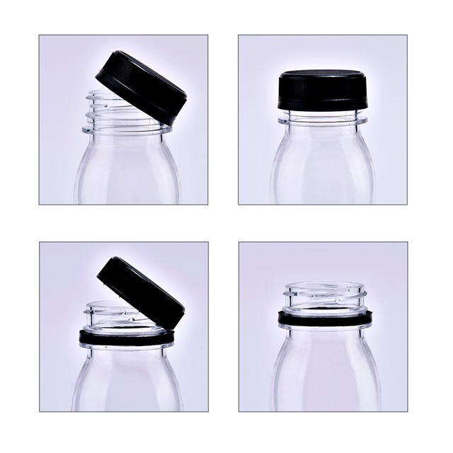 plastic bottle with disc lid زجاجة بلاستيكية مع غطاء القرص