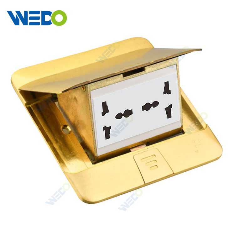 Розетка A61 BRASS Поставщик розеток электрического напольного выключателя