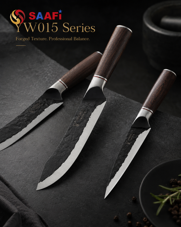 forged texture chef knife coltello da chef con texture forgiata