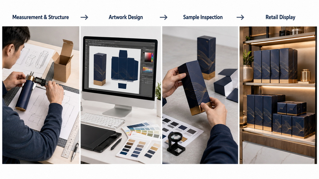 Custom Packaging Development Process Proses Pembangunan Pembungkusan Tersuai