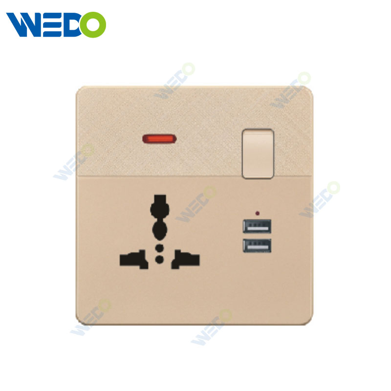 مقبس تبديل MF مع نيون + 2USB 拷贝