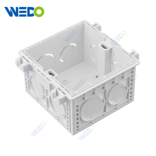 Белая распределительная коробка из ПВХ с одной розеткой Распределительная коробка пластиковая нижняя коробка электрического переключателя