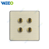 C90 Wenzhou Factory New Design Acrylic Home Lighting Electrical Wall Switches PC Material Cover with IEC Report SASO 2way Loudspeaker/4way Loudspeacker