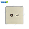 C90 Wenzhou Factory New Design Acrylic Home Lighting Electrical Wall Switches PC Material Cover with IEC Report SASO Satellite/satellite +TEL/satellite +COMPUTER/satellite +TV