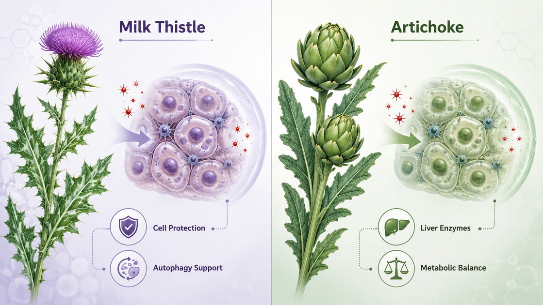 Milk Thistle And Artichoke Liver Support Cây Kế Sữa Và Atisô Hỗ Trợ Gan