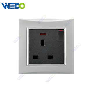 M3 Wenzhou Factory Новый дизайн электрический светильник настенный выключатель и розетка IEC60669 13A коммутационная розетка с неоном