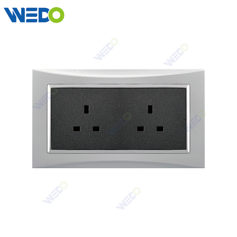 M3 Wenzhou Factory Новый дизайн электрический свет настенный выключатель и розетка IEC60669 2 × 13A