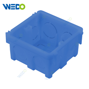 Горячая продажа скрытого пластика 86 типа синяя настенная распределительная коробка
