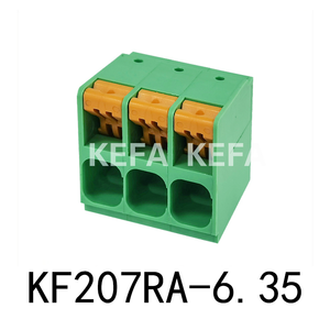 KF207RA-6.35 Пружинный терминальный блок типа