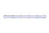 3CCT and Wattage Tunable Wide LED Vapor Tight Light Ip65 Triproof Waterproof ETL Light Fixture 2ft 4ft 5ft Led Light for warehouse