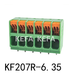 KF207R-6.35 Клеммная колодка пружинного типа