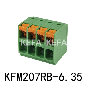 KF207RB-6.35 Пружинная клеммная колодка