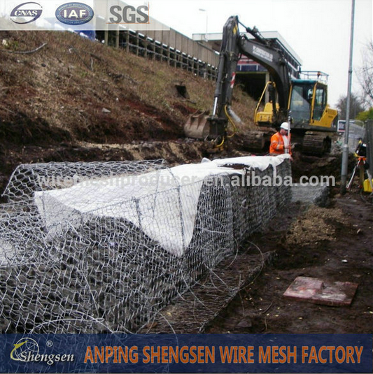 PVC Coated/Galvanized Gabion Box/Basket