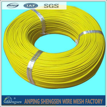 Plastic coated wire