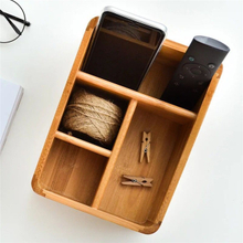 Cheap Wooden cosmetic organizer Bamboo Fiber Home Use Cosmetic Organizer Box