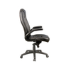 Executive Computer Office Black Leather Chair Race Car Style 